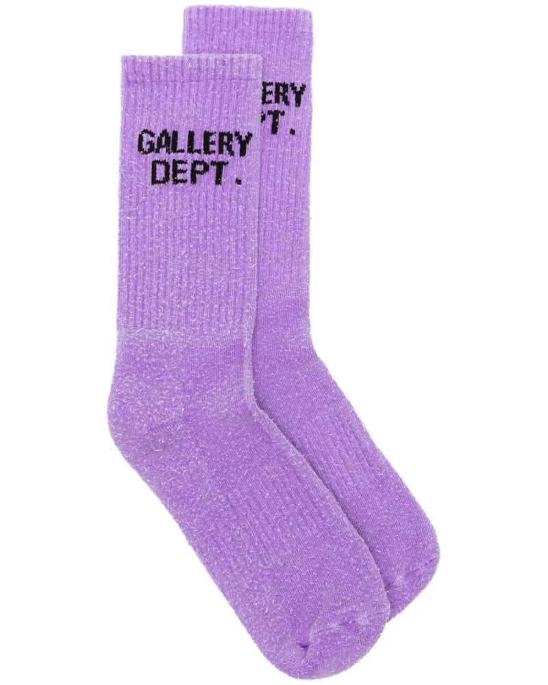 GALLERY DEPT. Socken mit Intarsien-Logo - Violett Violett