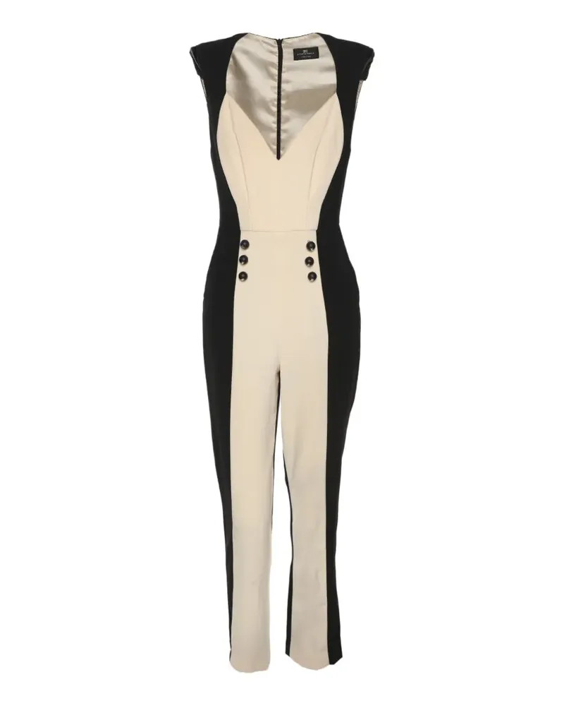 Elisabetta Franchi colour-block jumpsuit - Schwarz Schwarz