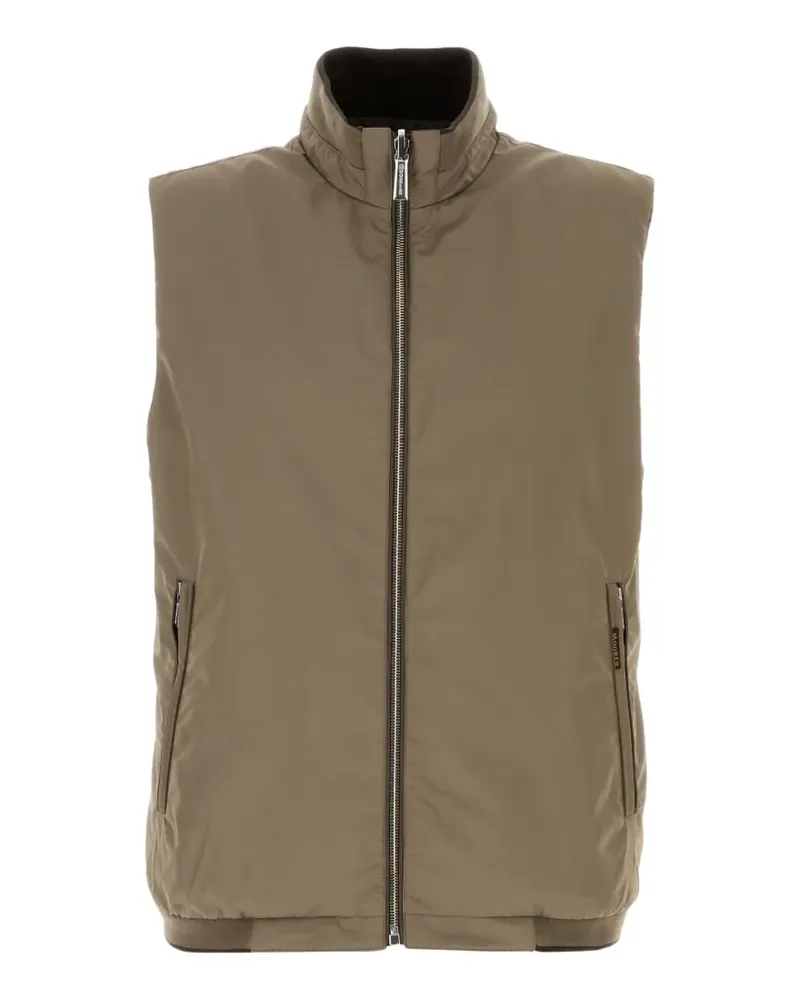 MOORER zip-up gilet - Nude Nude