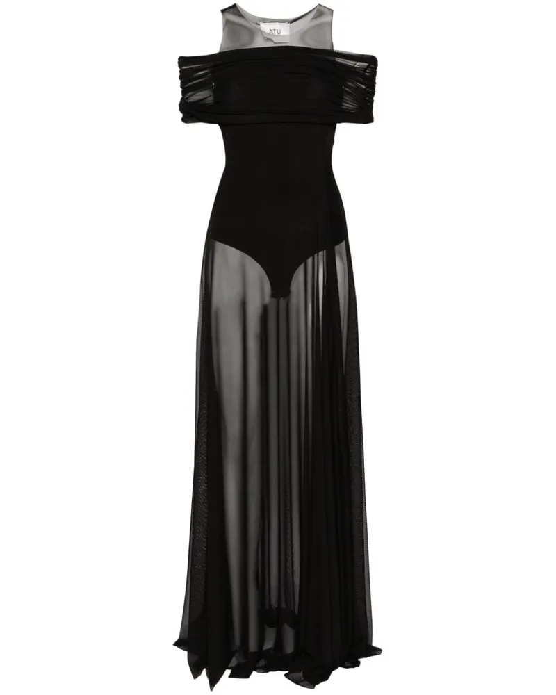 ATU Body Couture Kleid mit rundem Ausschnitt Schwarz