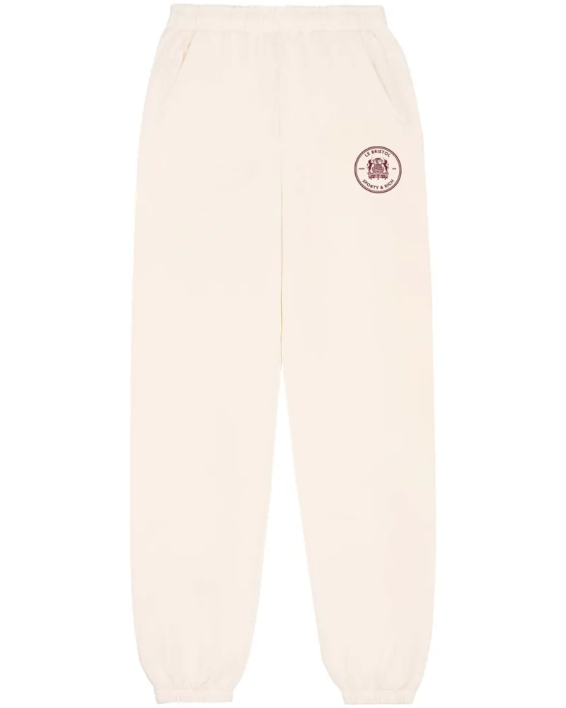SPORTY & RICH Bristol Crest Jogginghose - Nude Nude