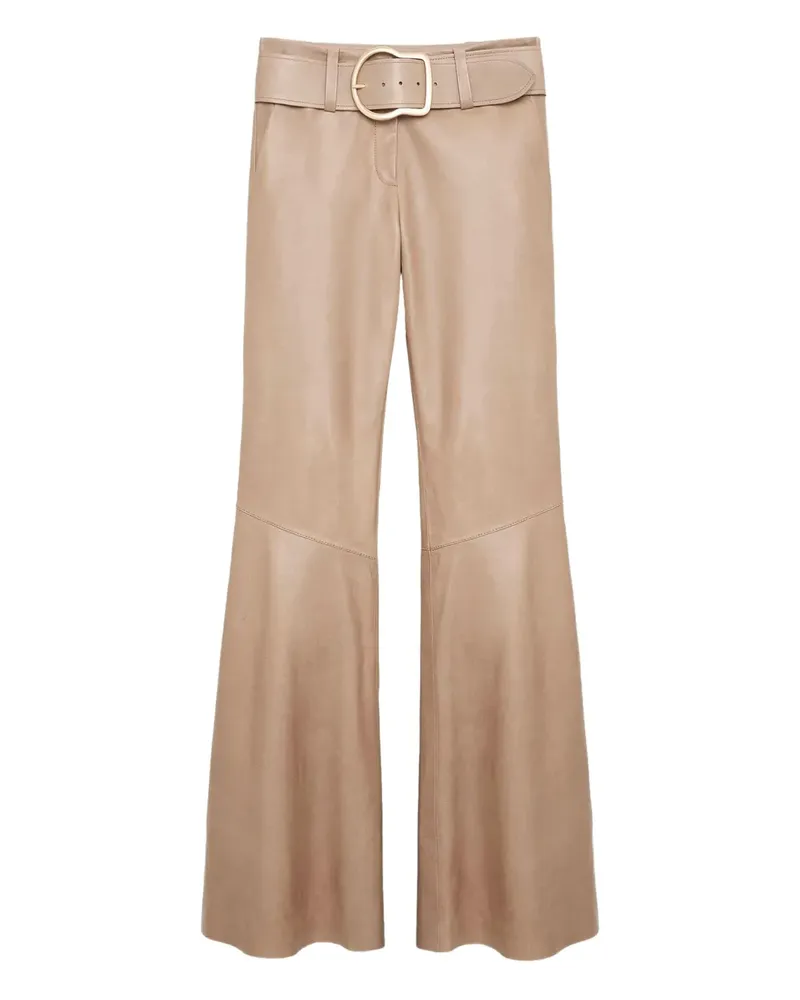 Dorothee Schumacher Hose aus Leder - Nude Nude