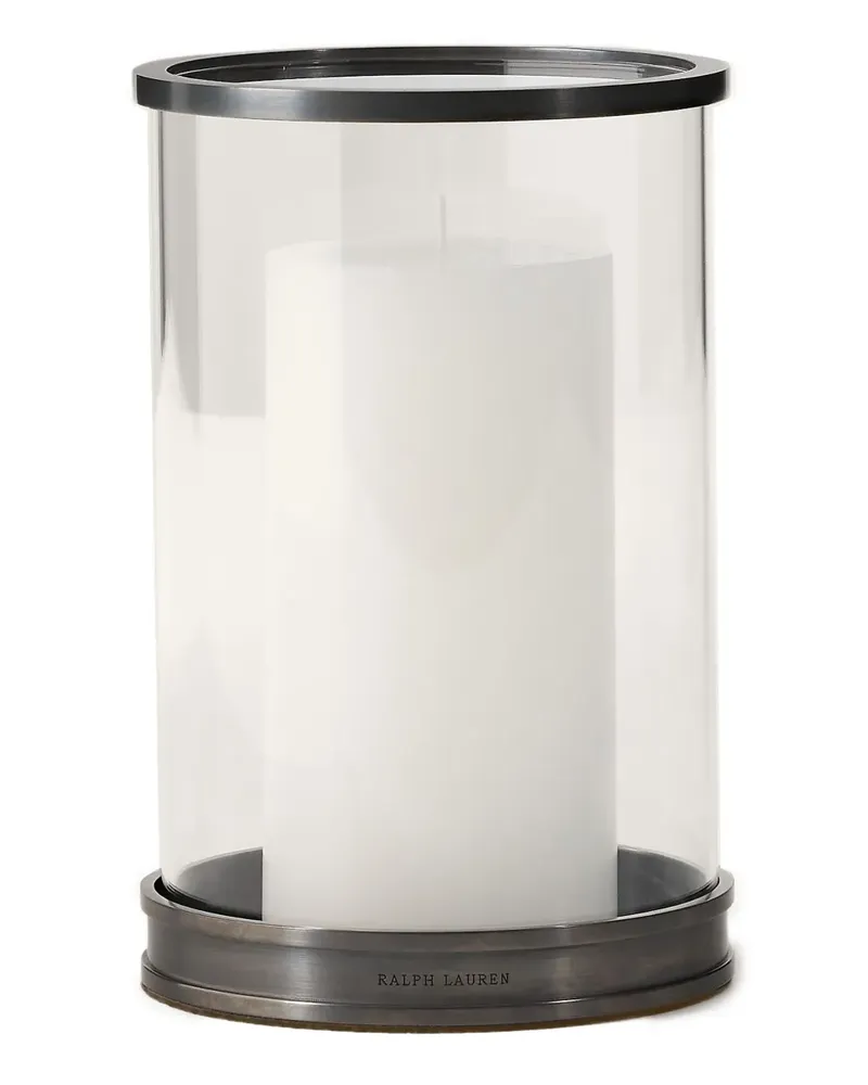 Ralph Lauren Home Modern Kerzenhalter aus Glas - Schwarz Schwarz