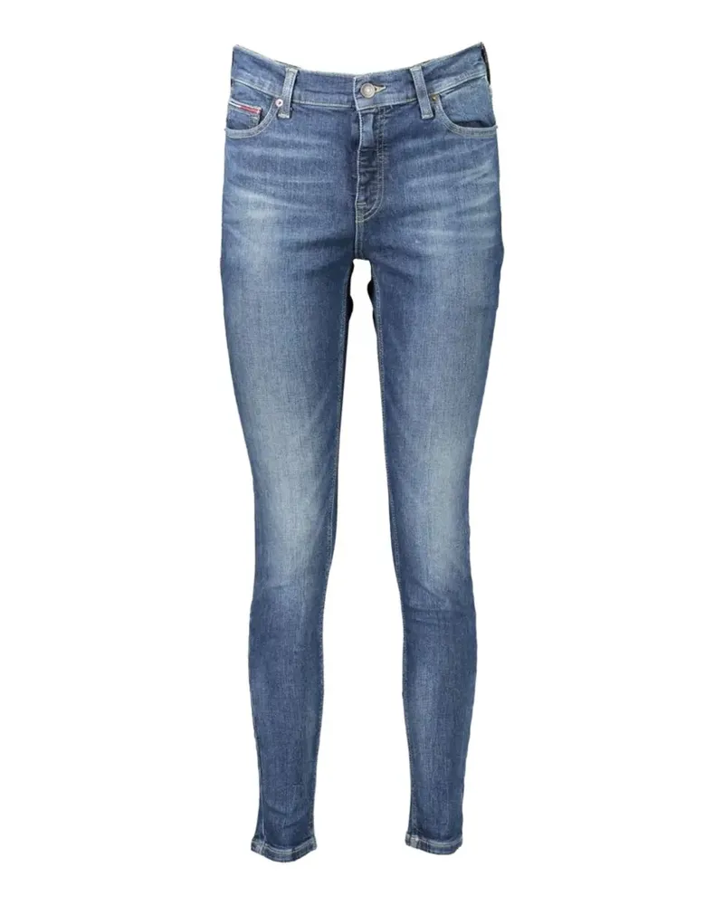 Tommy Hilfiger faded skinny-whiskered skinny jeans - Blau Blau