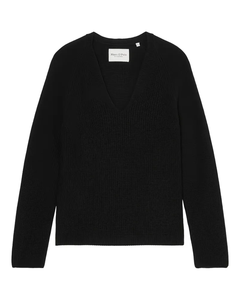 Marc O'Polo Pullover mit V-Ausschnitt - Schwarz Schwarz
