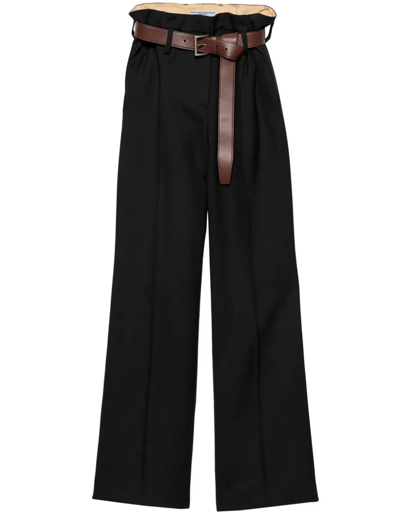 Prada Gabardine-Hose - Schwarz Schwarz