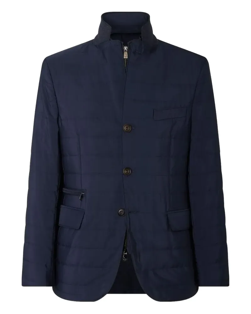 Corneliani quilted blazer - Blau Blau