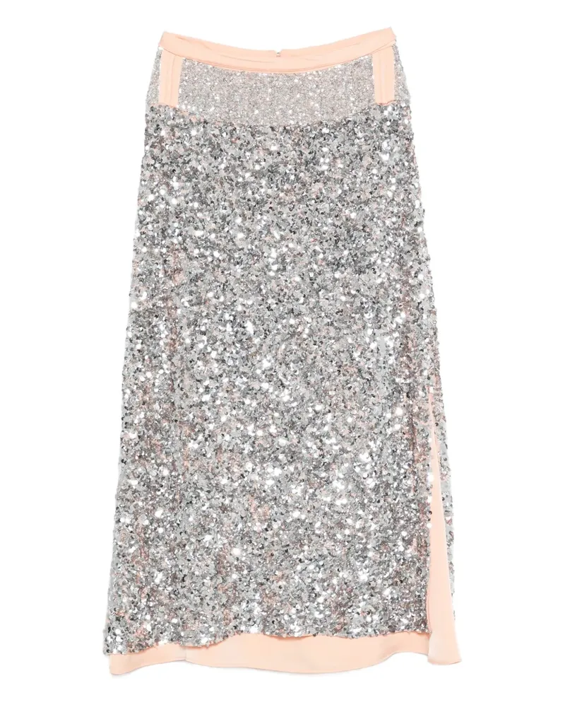Paco Rabanne sequin-embellishment maxi skirt - Silber Silber