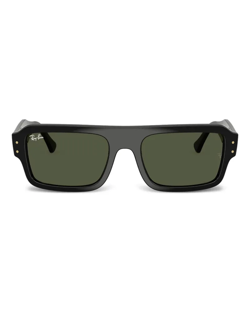 Ray Ban Sonnenbrille mit eckigem Gestell - Schwarz Schwarz