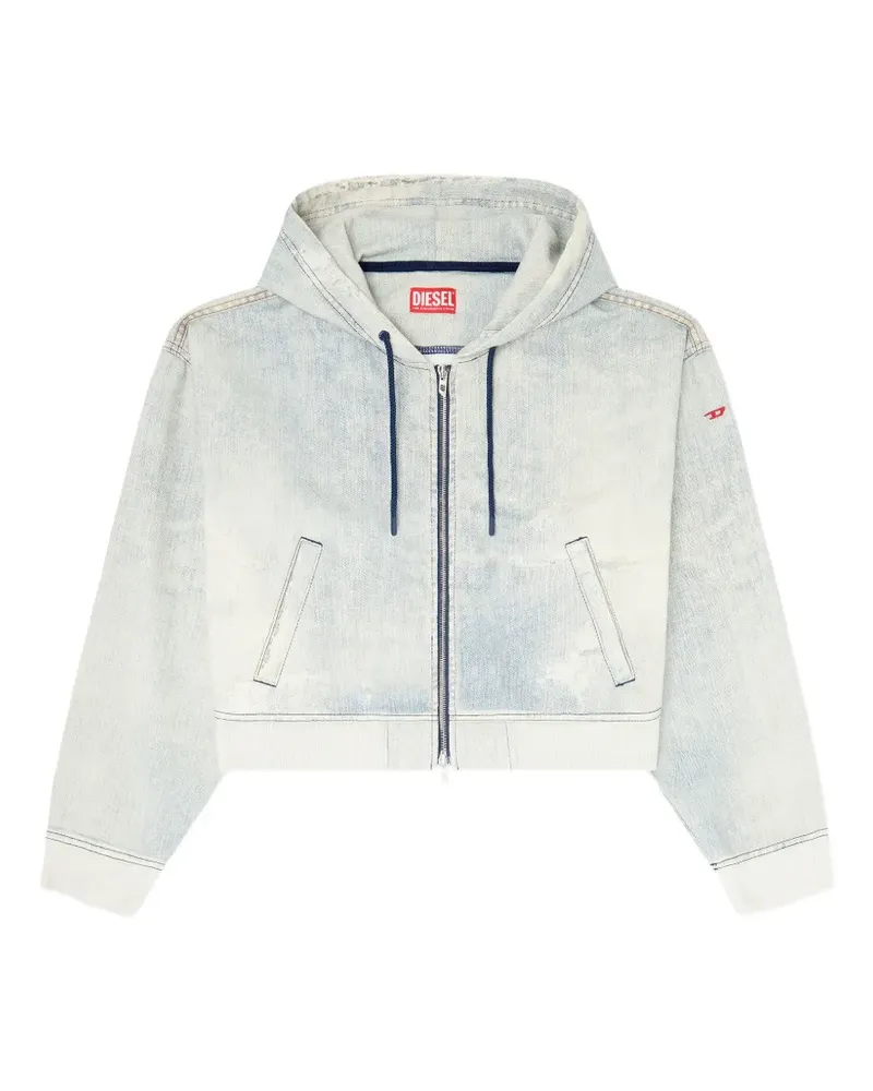 Diesel DE-GIRI-Cropped-Pullover - Blau Blau