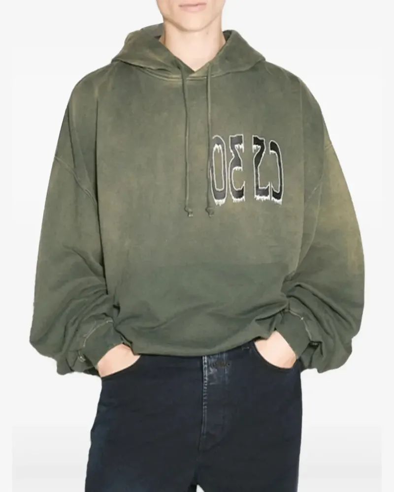 032c Spliced Bubble Hoodie - Grün Grün