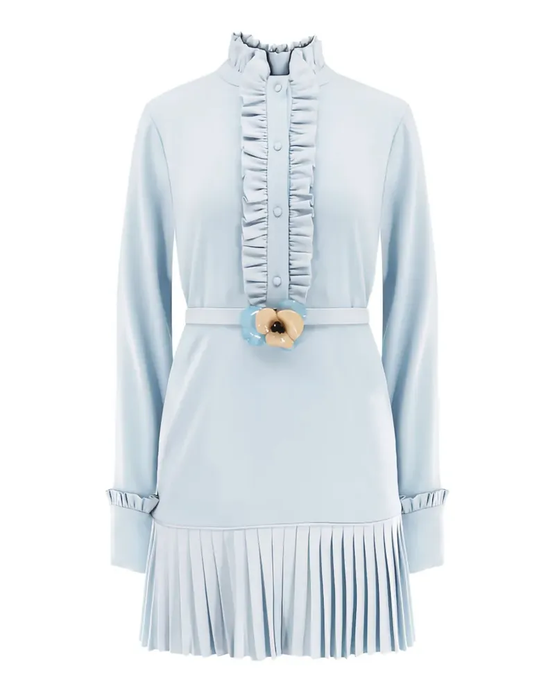 Alexis Romina ruffled pleated dress - Blau Blau