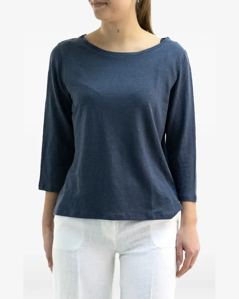 Majestic boat neck top - Blau Blau