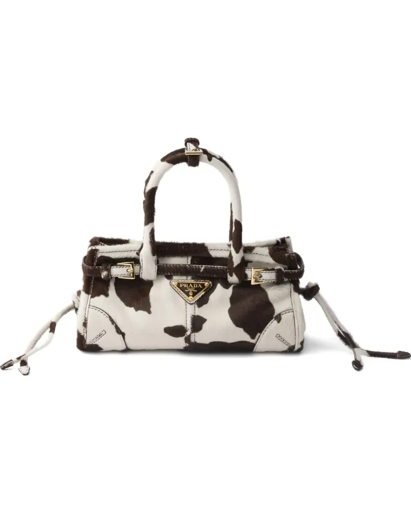 Prada Mini Bonnie Mini-Tasche - Weiß Weiß
