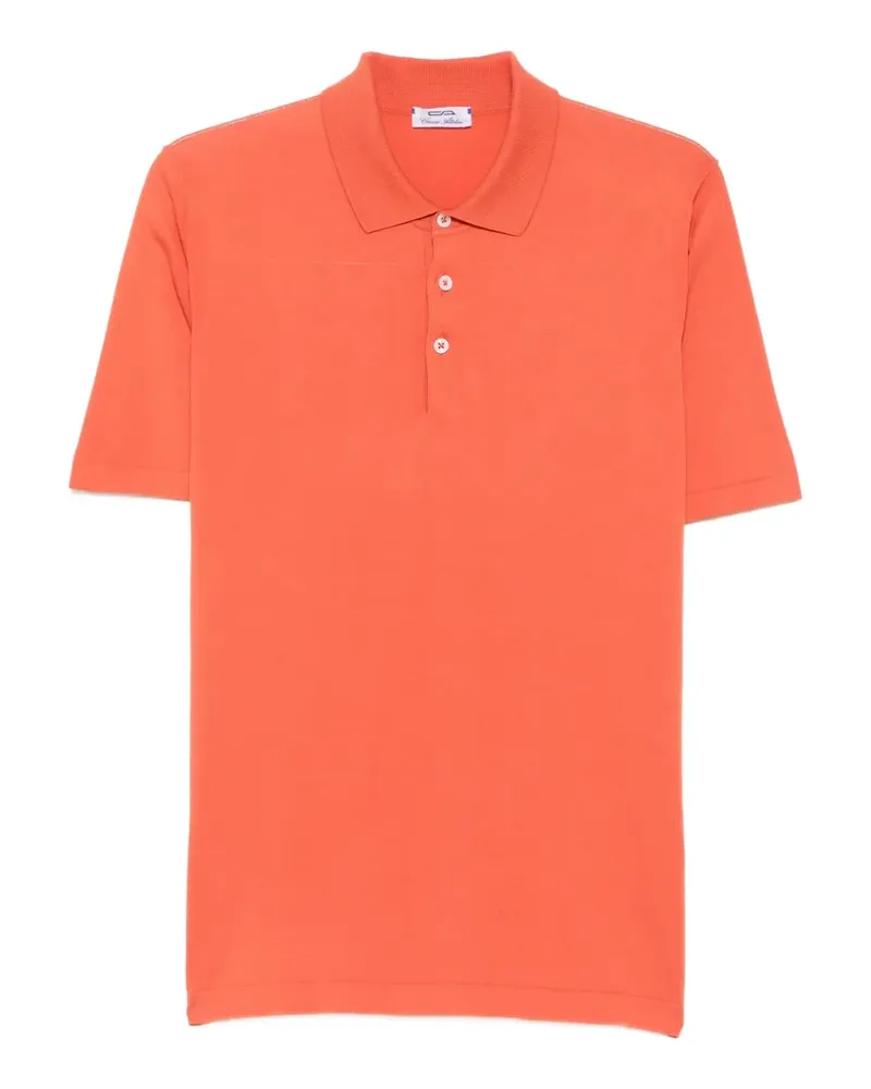 Cesare Attolini Poloshirt mit kurzen Ärmeln - Orange Orange