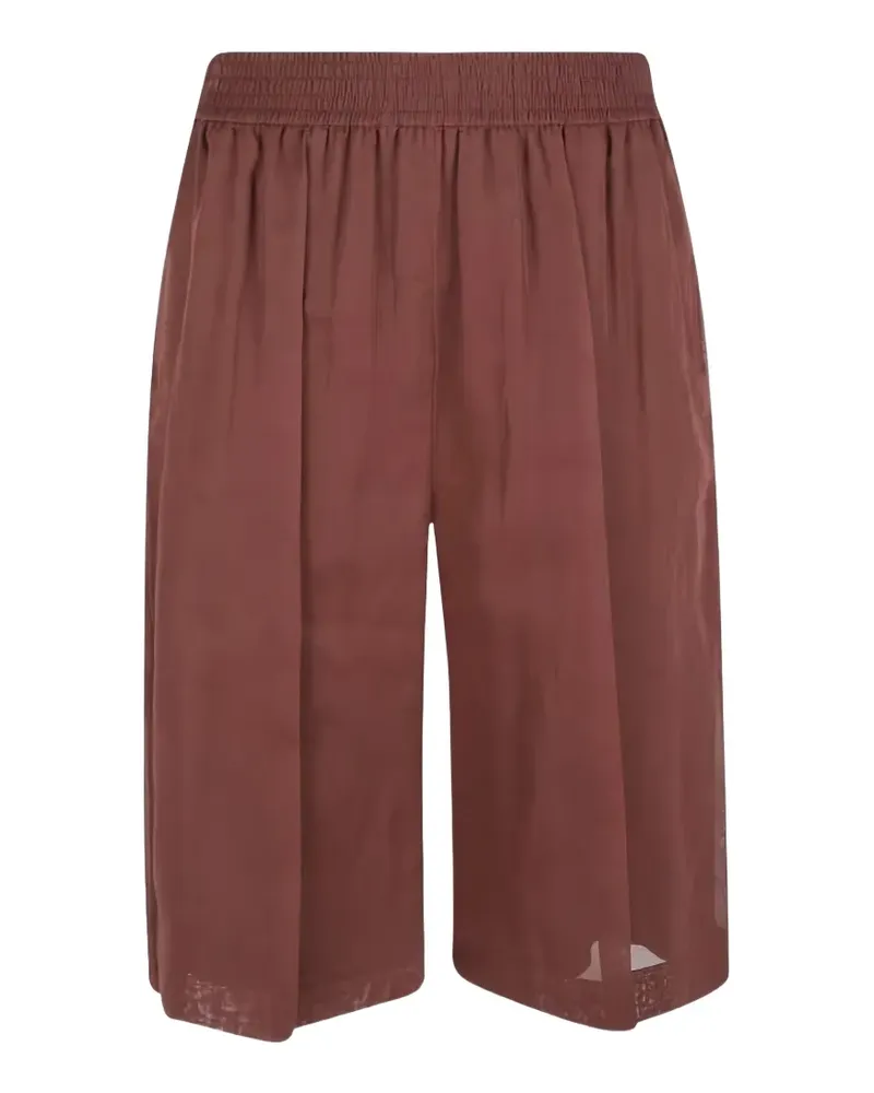 Brunello Cucinelli Weite Shorts mit elastischem Bund - Braun Braun