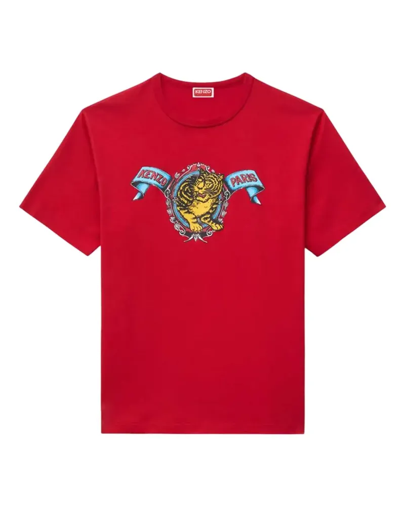 Kenzo Jumping Tiger cotton T-shirt - Rot Rot