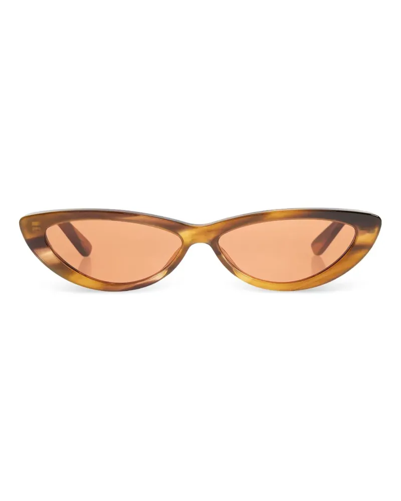 Alexander McQueen Cat-Eye-Sonnenbrille - Braun Braun