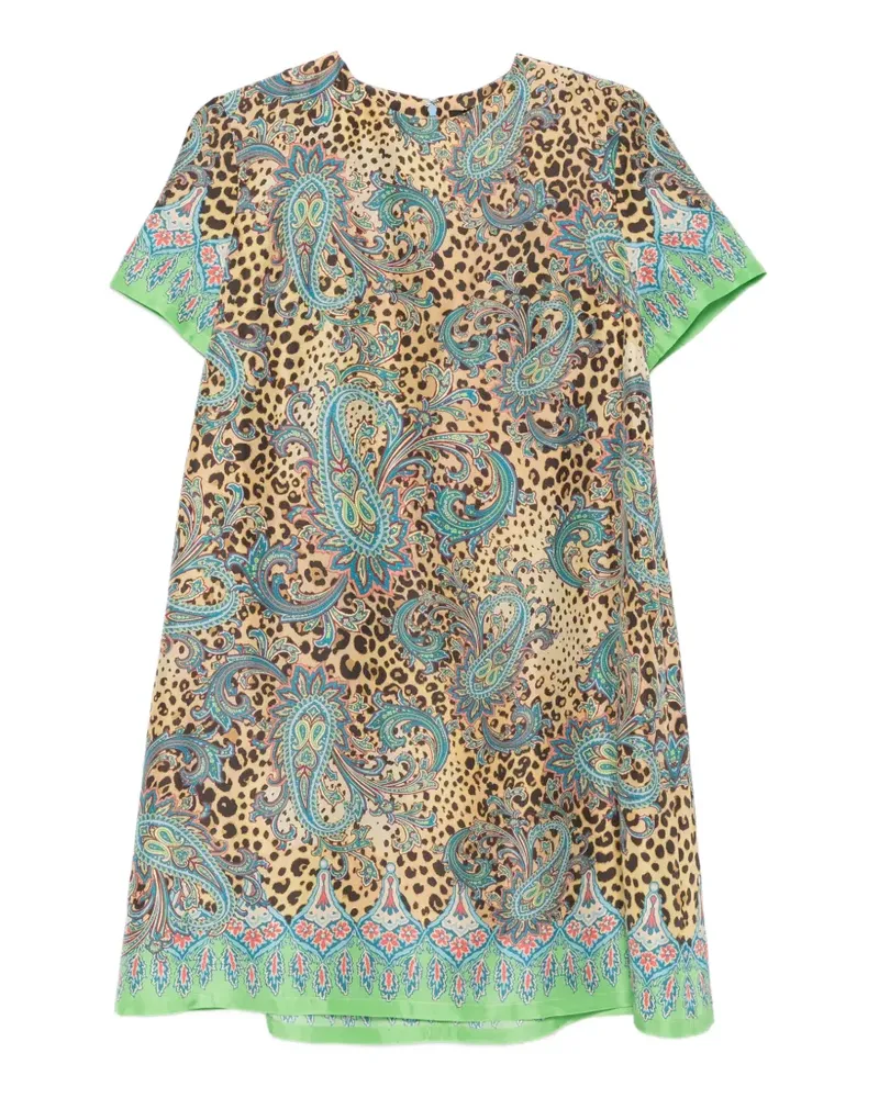 Etro Kleid mit Paisley-Print - Blau Blau