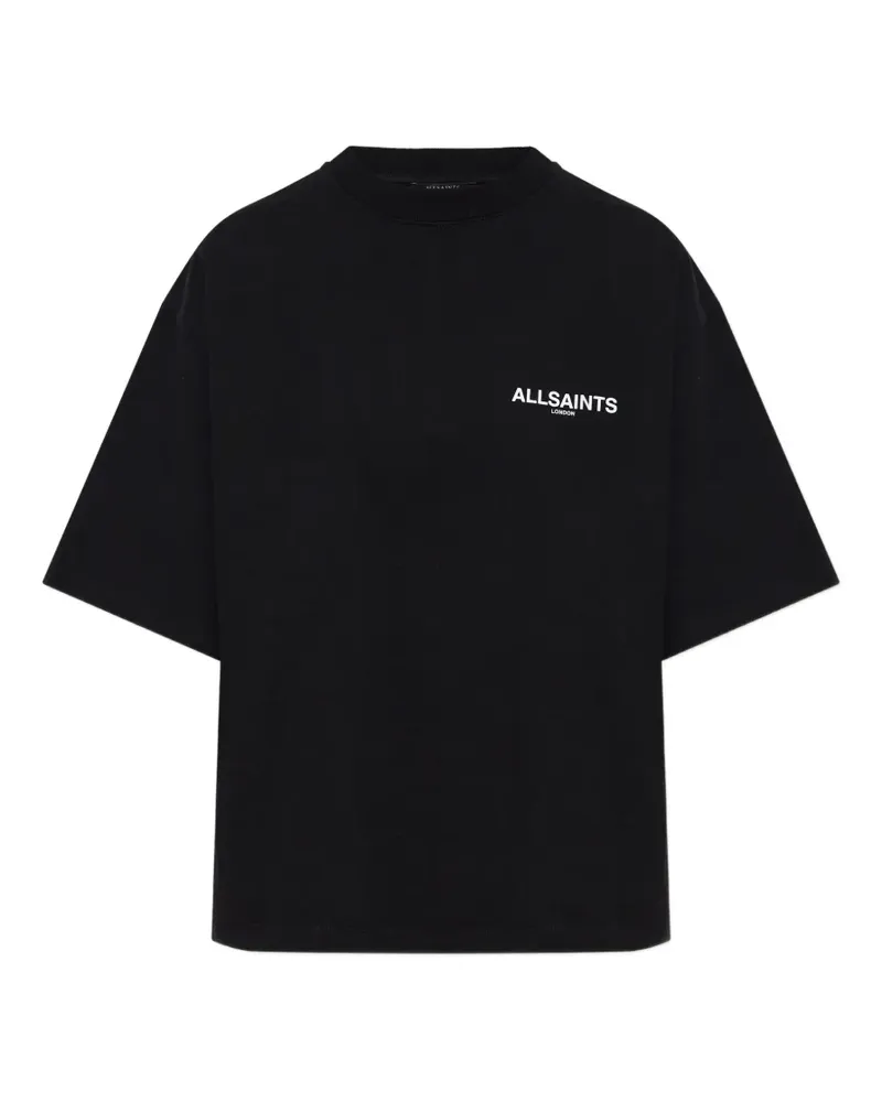 AllSaints butterfly-print logo T-shirt - Schwarz Schwarz