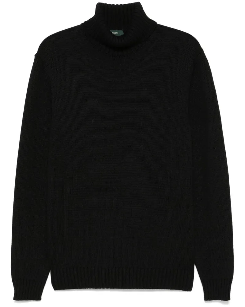Zanone Pullover aus Schurwolle - Schwarz Schwarz