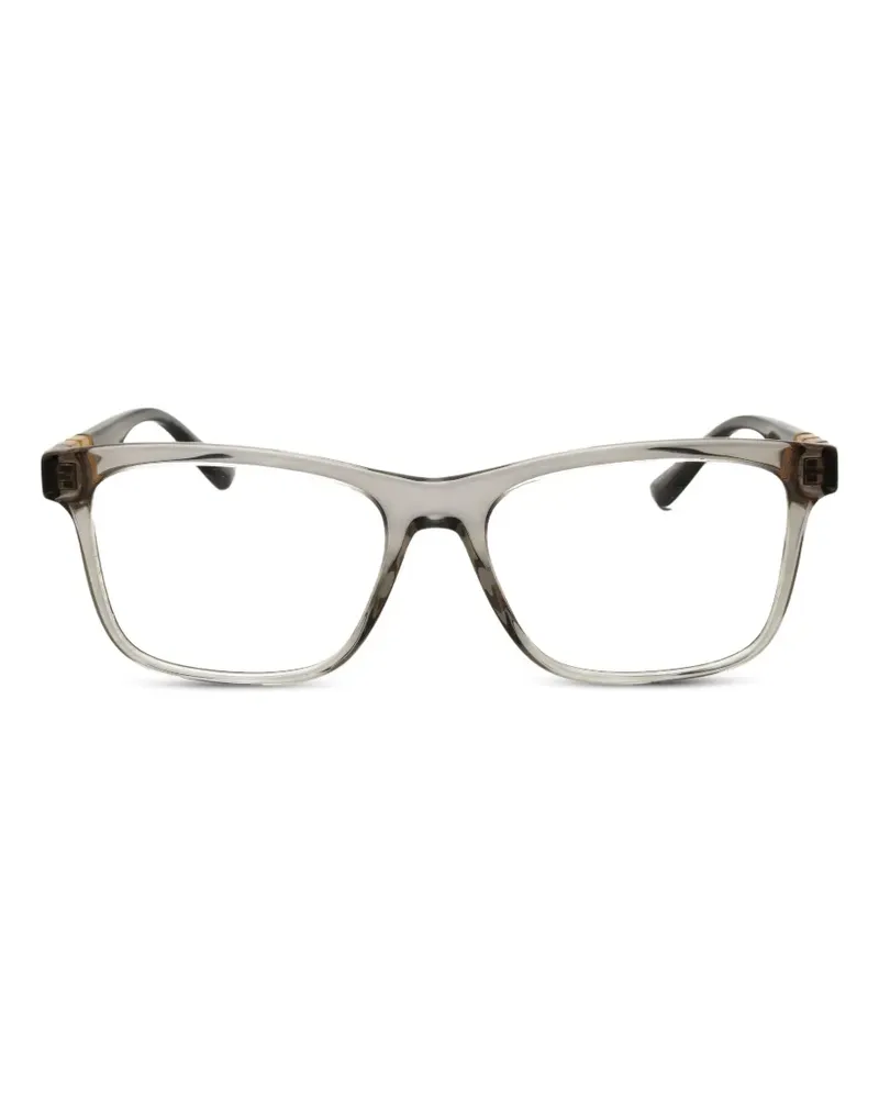 Versace Brille mit eckigem Gestell - Grau Grau