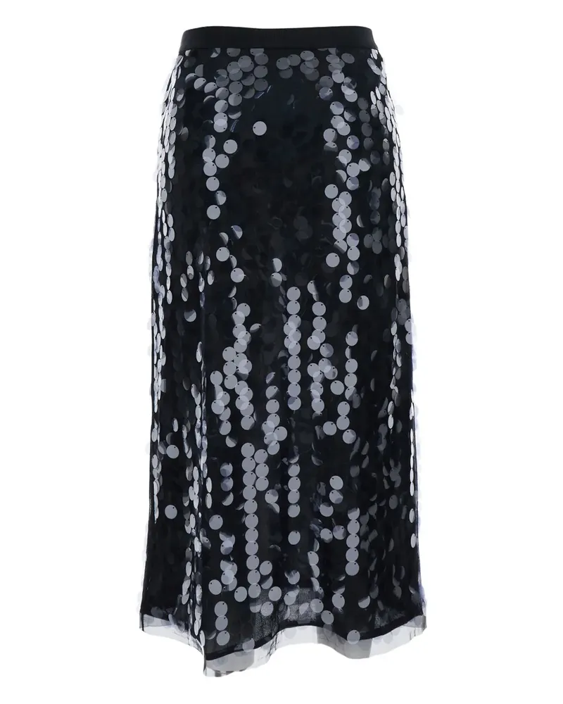 Semicouture Iris Rock mit Pailletten - Schwarz Schwarz