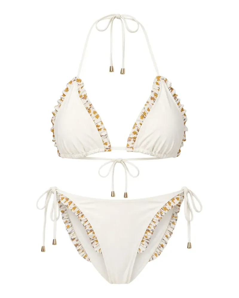 Kristina Ti ruffled-trim bikini - Weiß Weiß