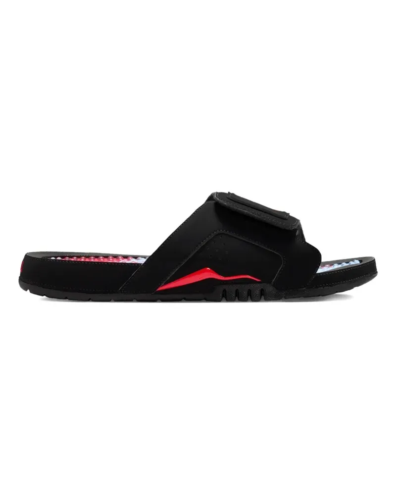 Jordan Hydro 6 Retro Pantoletten - Schwarz Schwarz