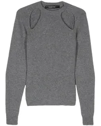 Federica Tosi Pullover mit Cut-Out Grau