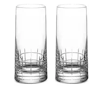 highball crystal glasses (set of two