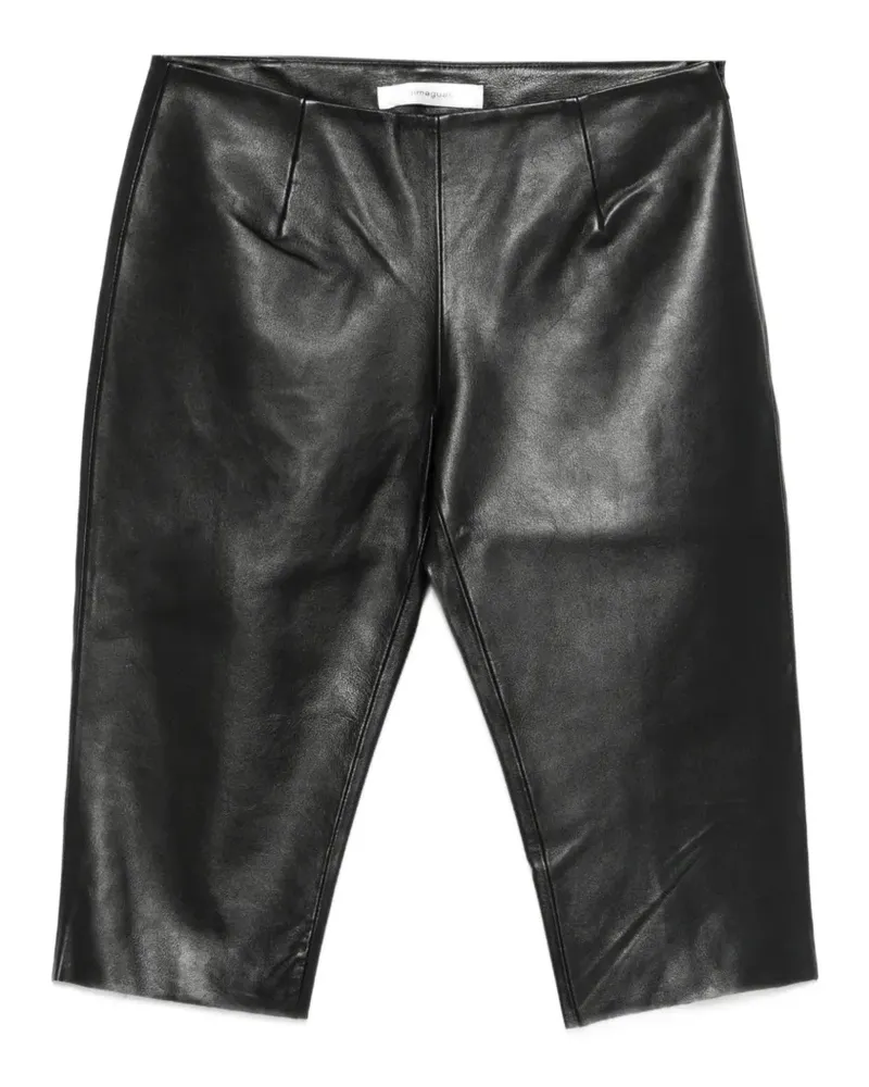 GIMAGUAS Bella leather shorts - Schwarz Schwarz