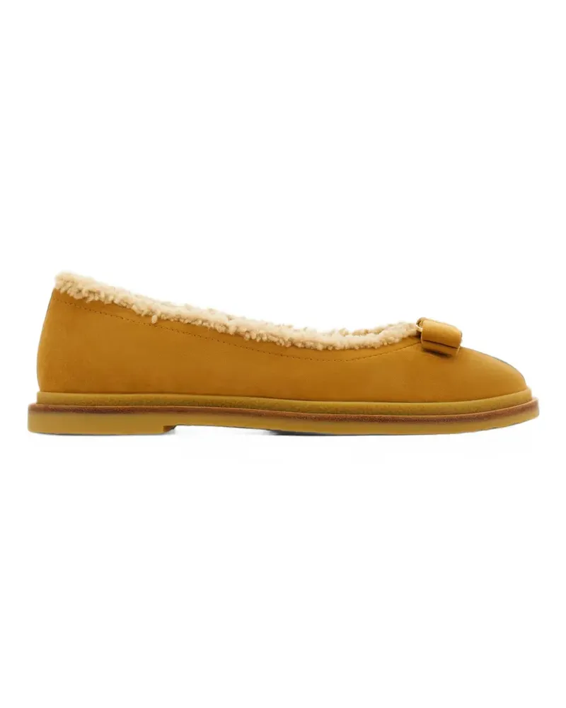 Ferragamo Vara Ballerinas aus Merinowolle mit Schleife - Braun Braun