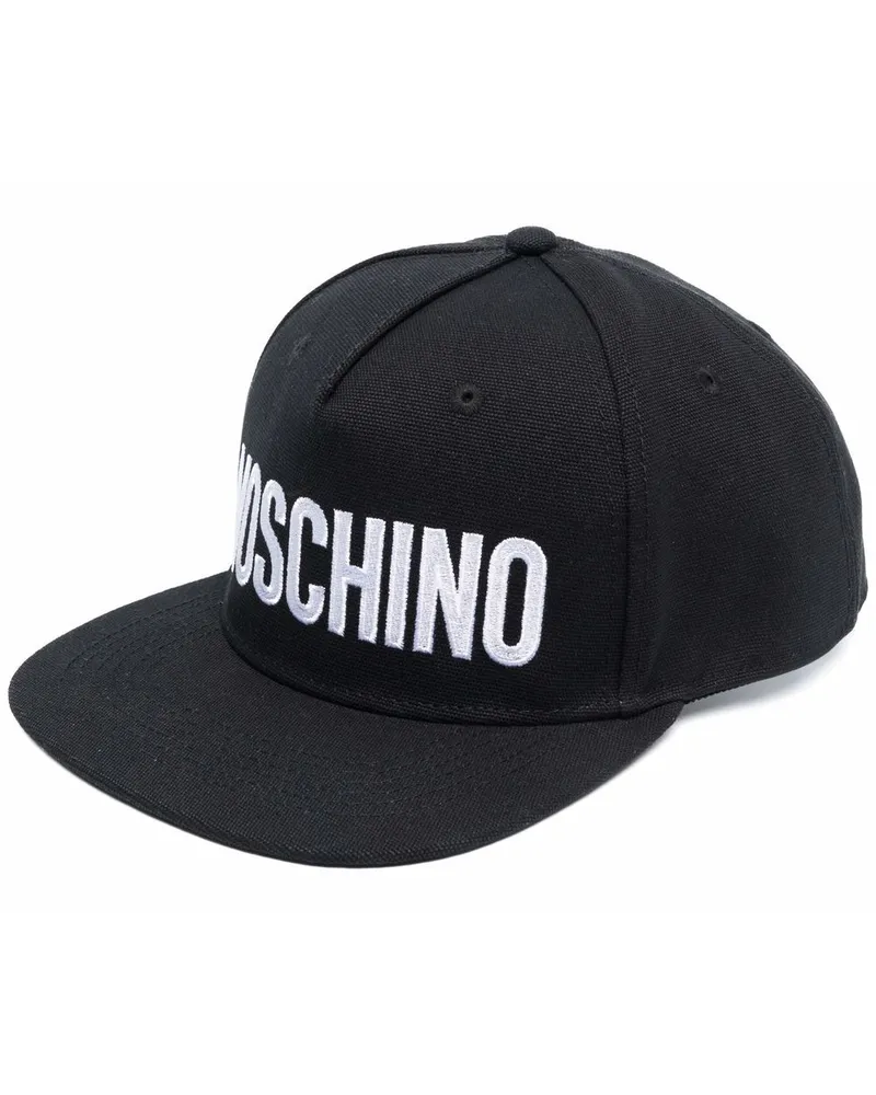 Moschino Baseballkappe mit Logo-Print - Schwarz Schwarz