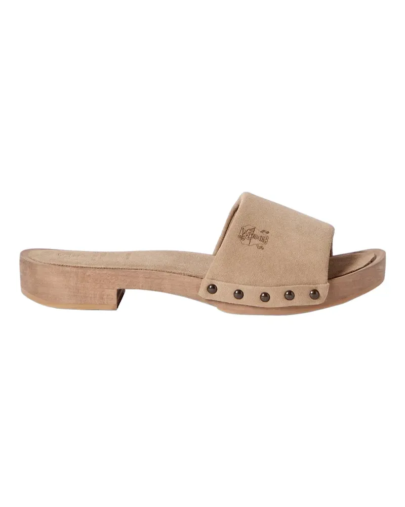 Brunello Cucinelli suede slides - Braun Braun