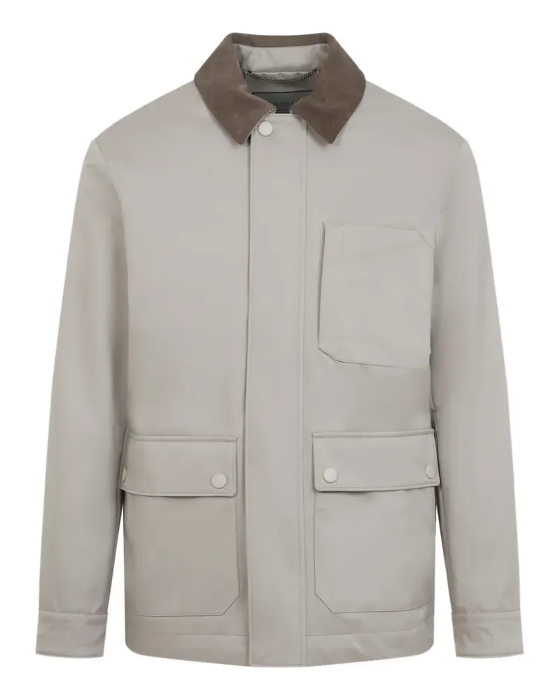 Canali button pocket jacket - Nude Nude