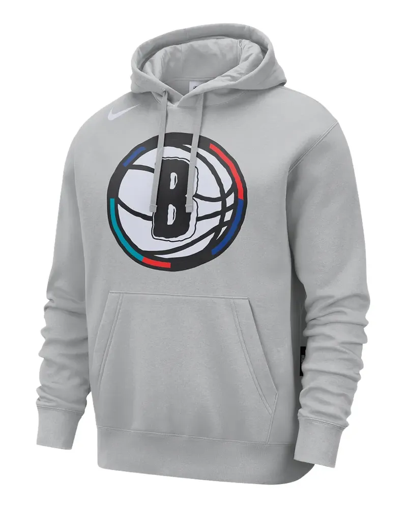 Nike Brooklyn Nets City Edition Hoodie - Grau Grau