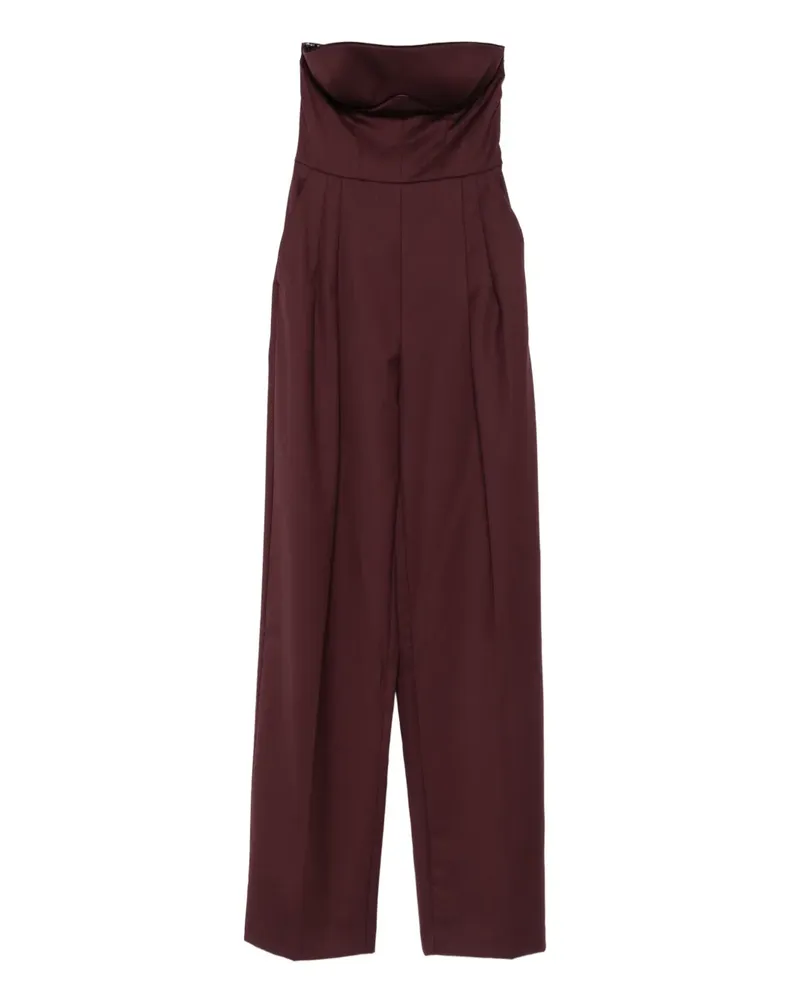 Elisabetta Franchi Schulterfreier Jumpsuit - Rot Rot