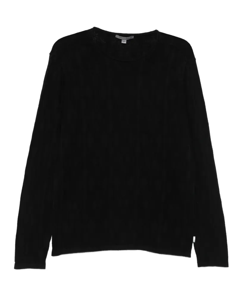 John Varvatos Brycen geometric-jacquard sweater - Schwarz Schwarz