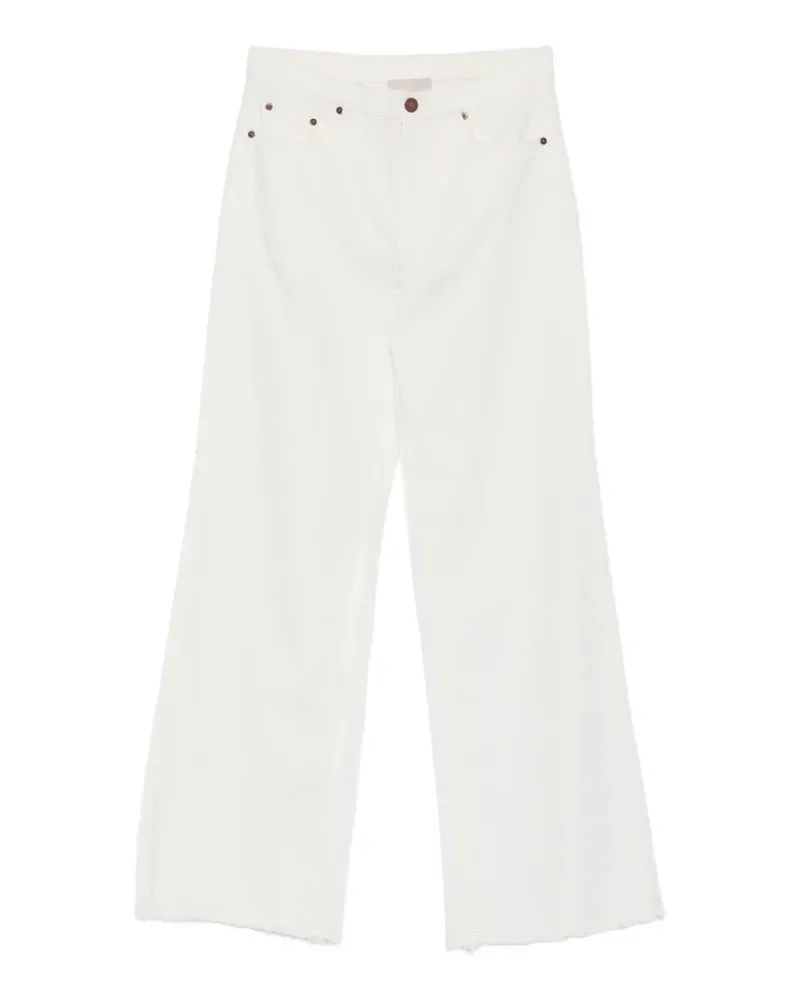 hemisphere frayed trousers - Weiß Weiß