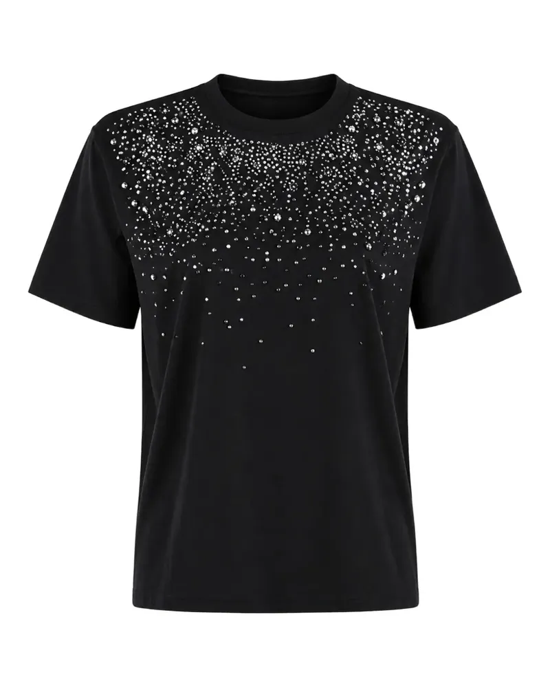 Liu Jo crystal-embellished T-shirt - Schwarz Schwarz