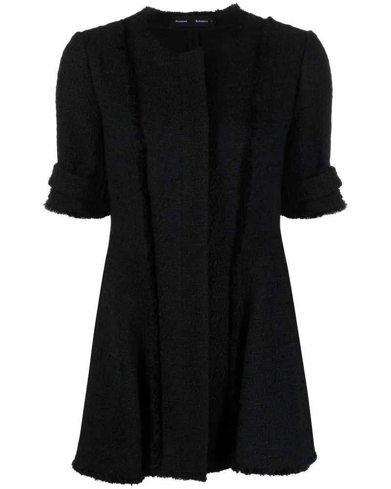 Proenza Schouler Ausgestellte Tweed-Jacke - Schwarz Schwarz
