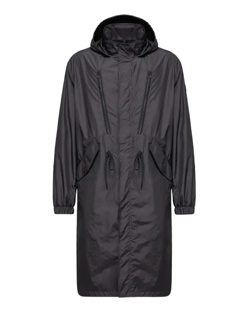 Moncler Kapuzenjacke mit Kordelzug - Grau Grau