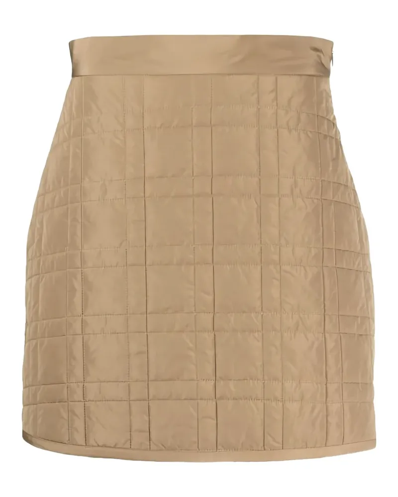 Brunello Cucinelli quilted mini skirt - Nude Nude