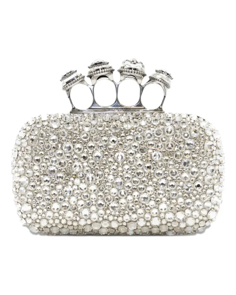 Alexander McQueen Spider Clutch mit Verzierungen - Silber Silber