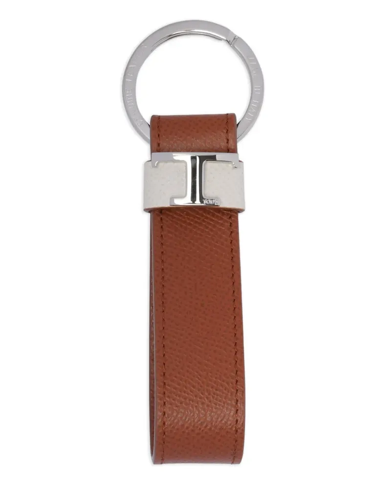 TOD'S Strukturierter Schlüsselanhänger - Braun Braun