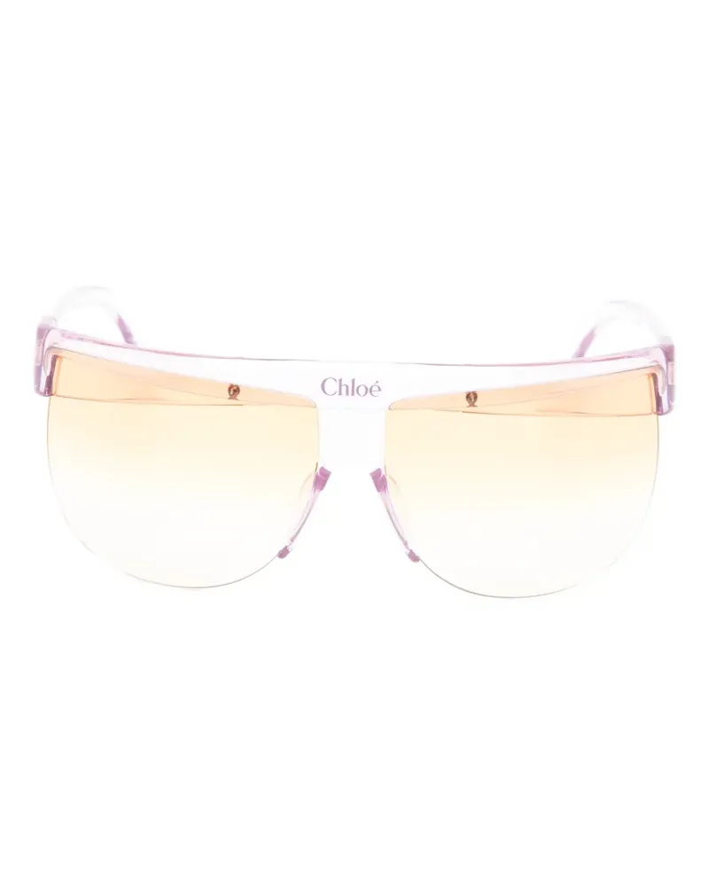 Chloé Sonnenbrille mit Shield-Gestell und Verlaufsgläsern - Rosa Rosa