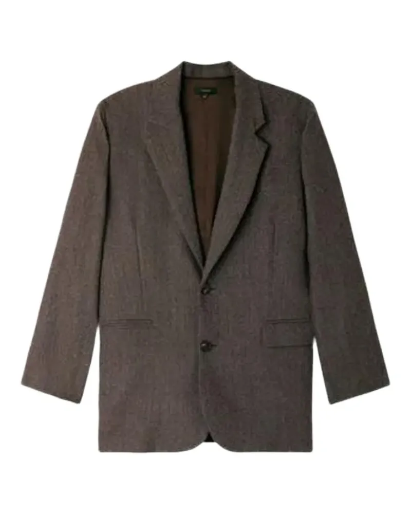 Soeur herringbone-pattern single-breasted blazer - Braun Braun