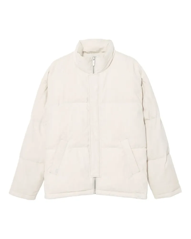 Izzue Gefütterte Jacke mit Logo-Patch - Nude Nude