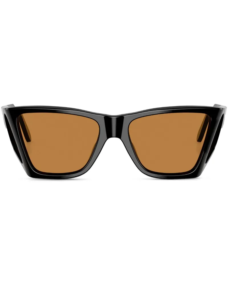 Persol Sonnenbrille mit geometrischem Gestell - Schwarz Schwarz